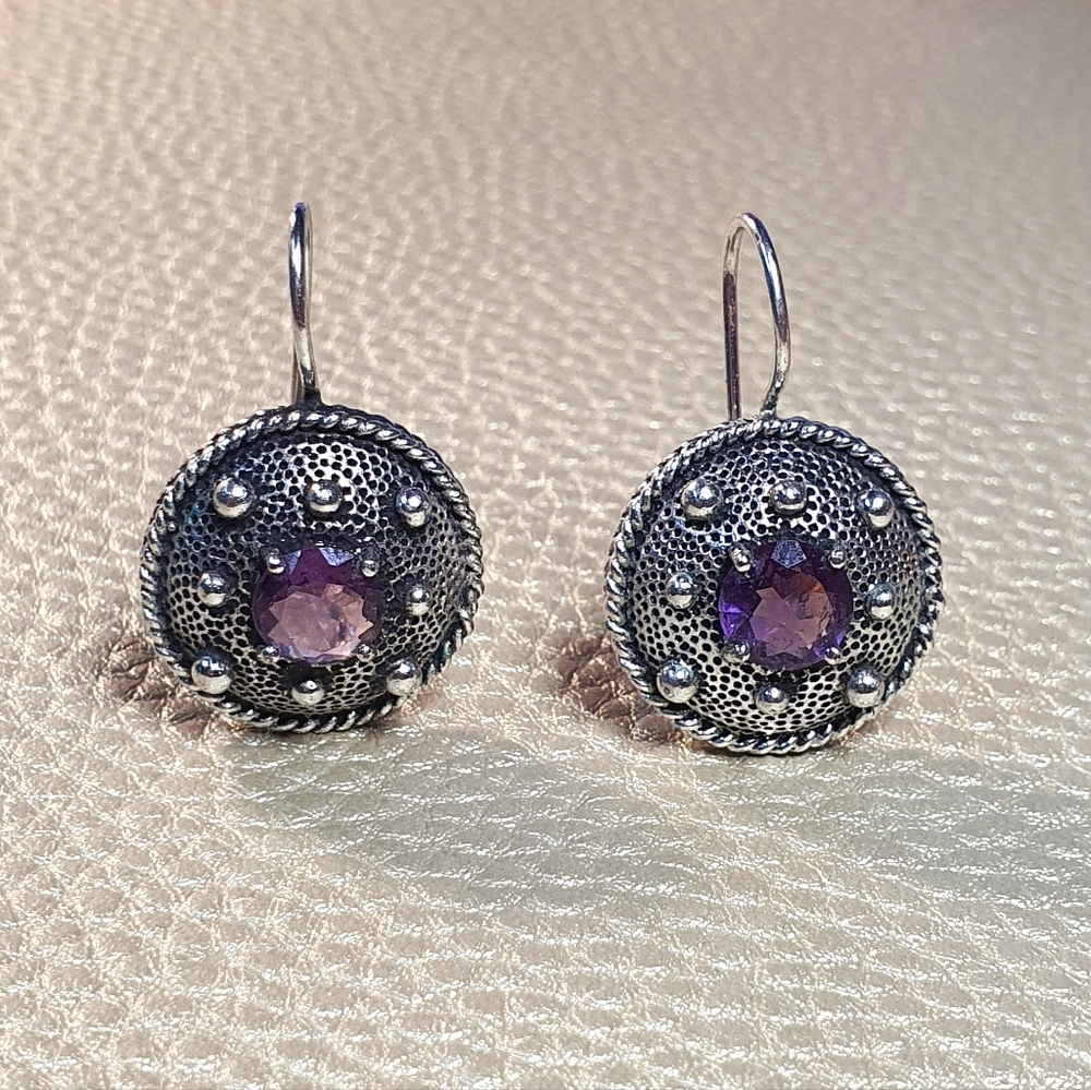 BATYA Silvertone Glam Earings